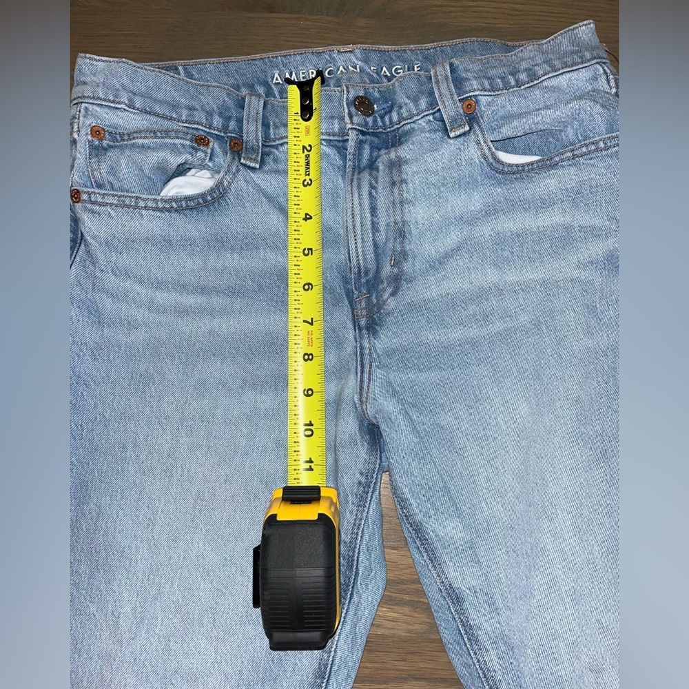 American Eagle Outfitters Light Blue Distressed Boyfriend Jeans - Picture 4 of 9